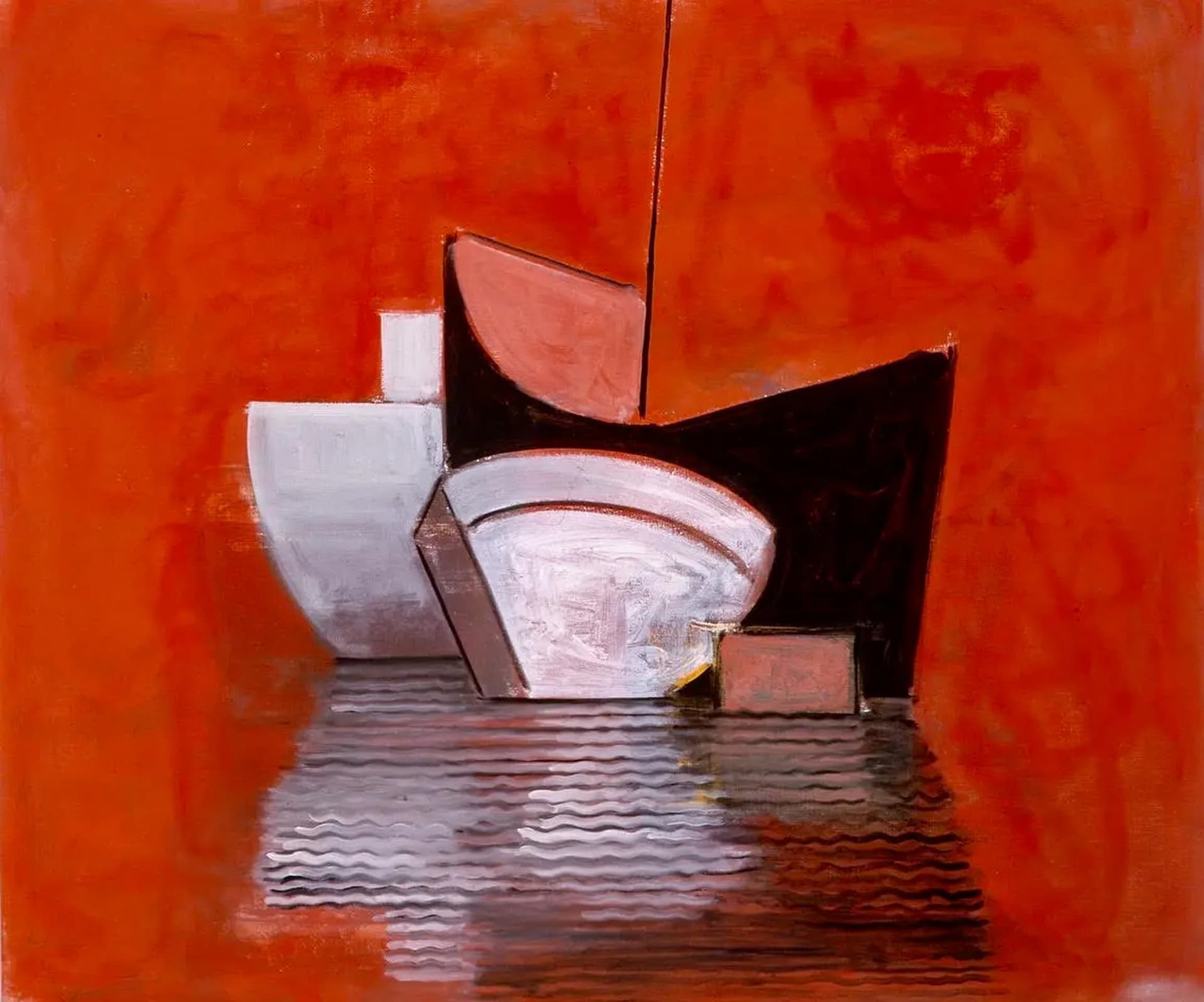 Red Finale, 2001, an artwork by Paul Resika